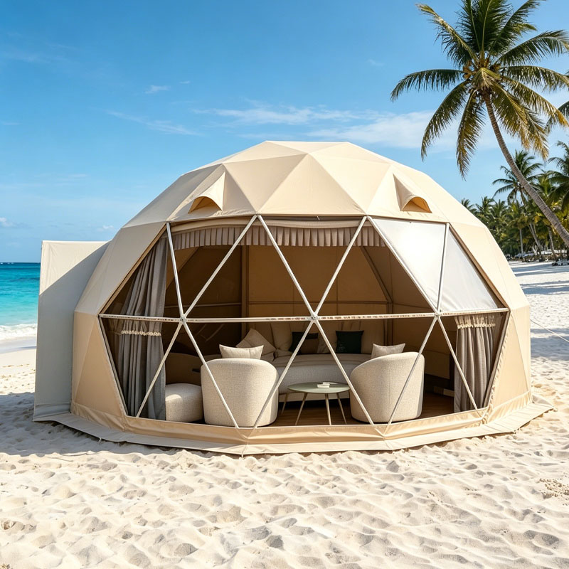 Outdoor Camping And Glamping - Lüks Glamping Kubbe Ev Jeodezik Çadır,