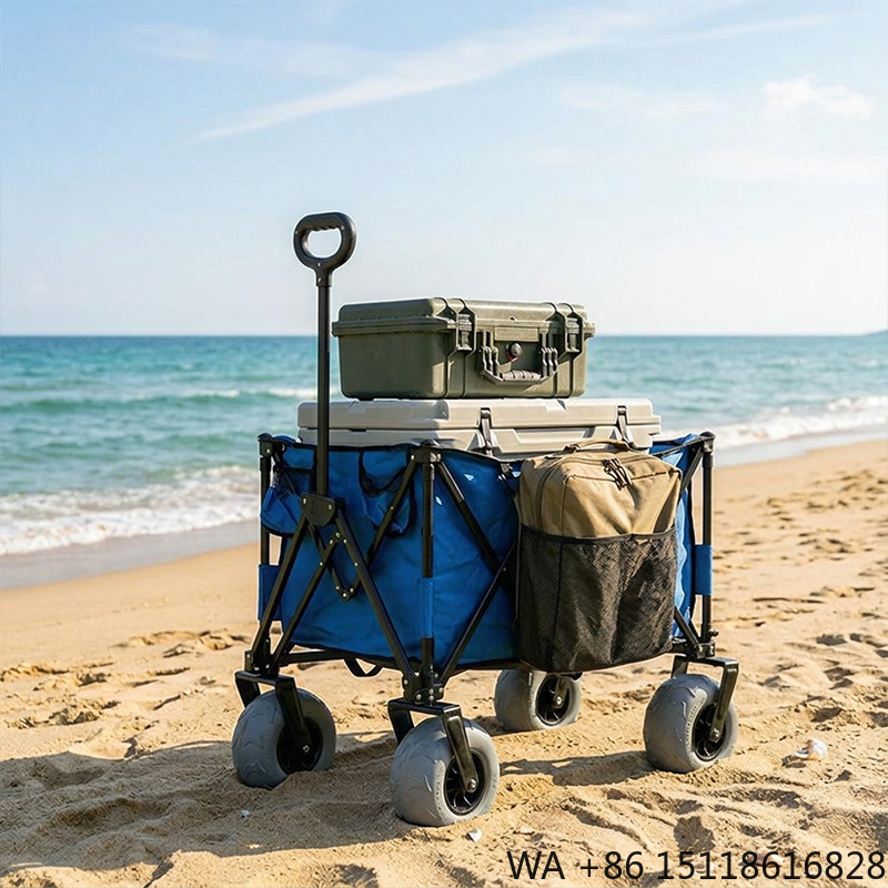 Outdoor Camping Wagon - Katlanabilir Metal Plaj Arabası Hızlı Çıkarılabilir