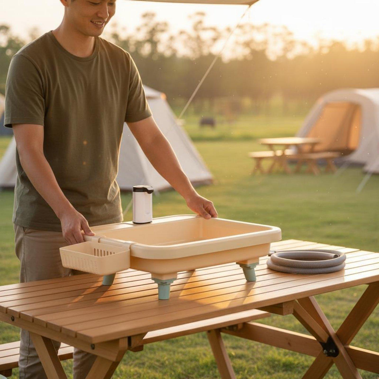 Outdoor Camping - Dahili Musluklu ve Zaman Ayarlı Modlara