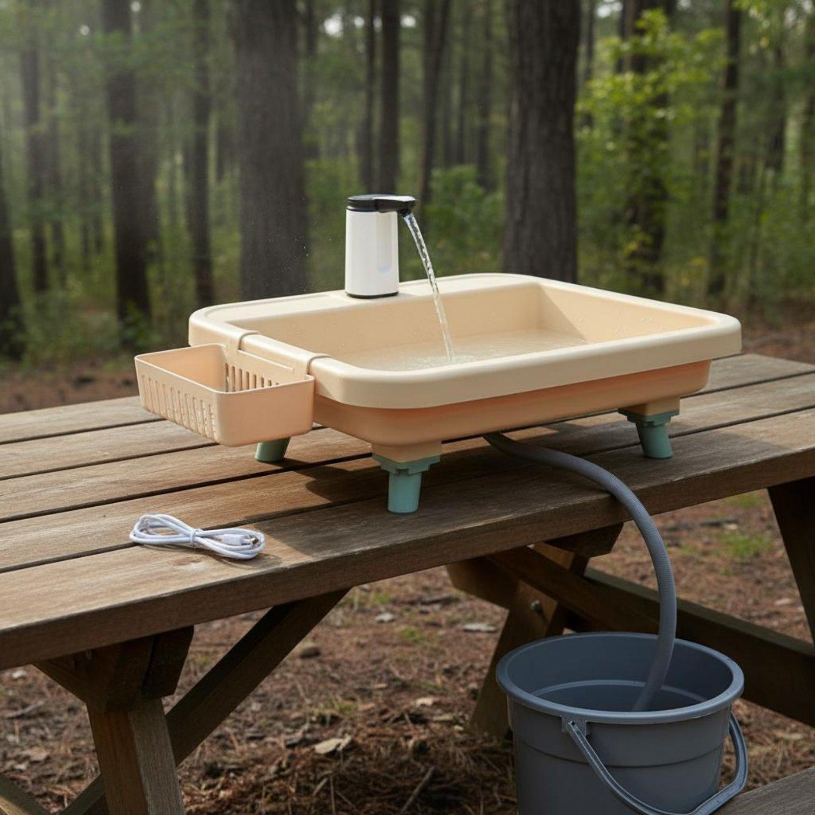Outdoor Camping - Açık Hava Kamp Lavabosu Taşınabilir Lavabo