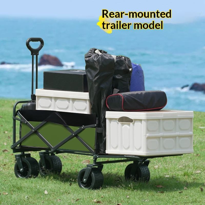 Outdoor Camping Wagon - Fabrika Satışı Dört Tekerlekli Platform Kamp