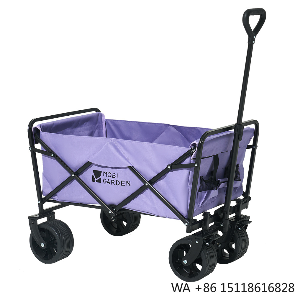 Outdoor Camping Wagon - Mobi Garden Katlanabilir Dört Tekerlekli Portatif