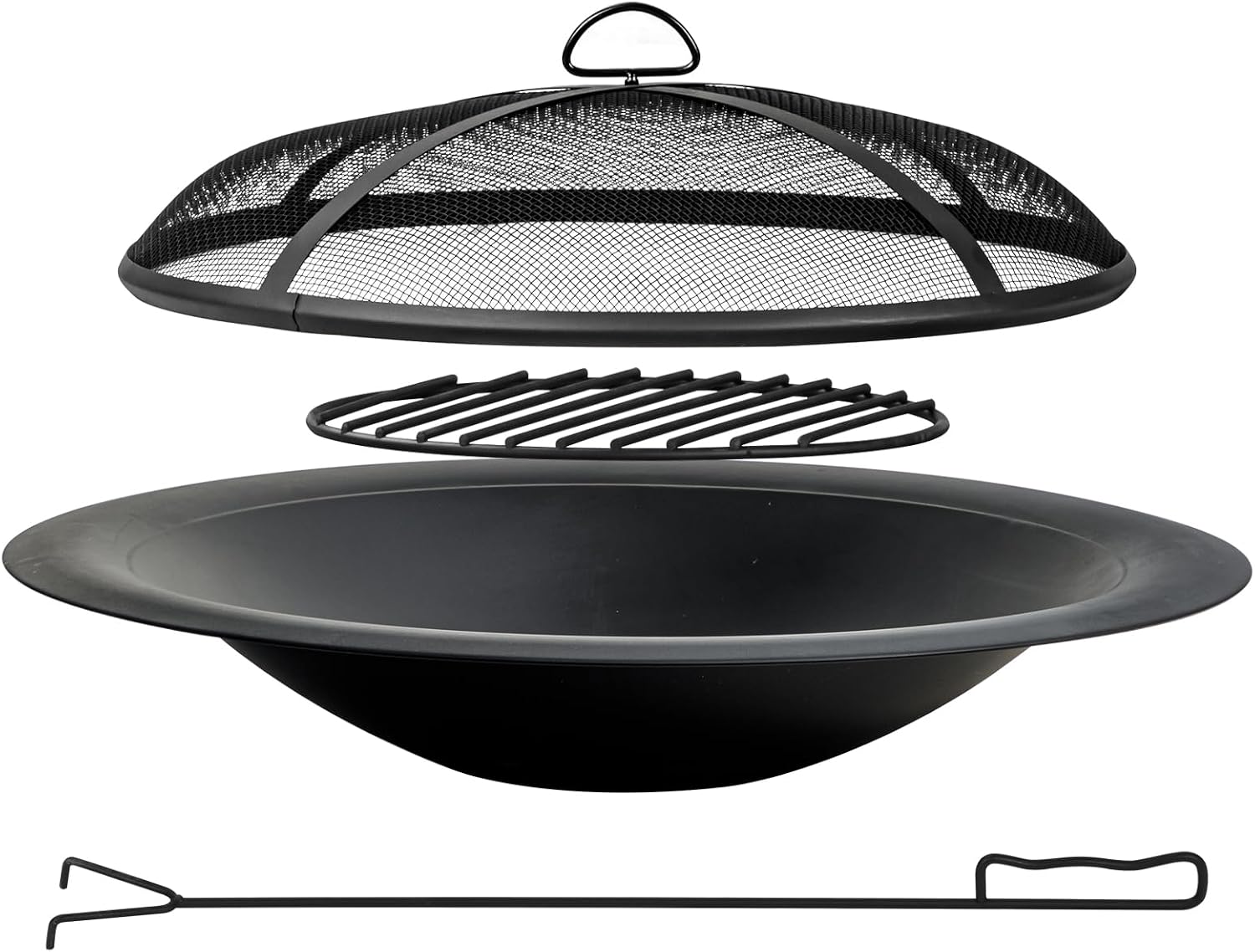 Outdoor Camping Fireplace - 35 İnç Çelik Ateş Çukuru Kasası