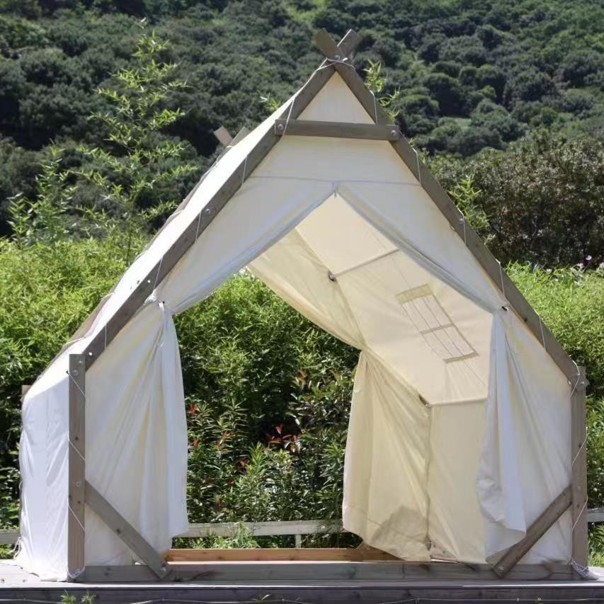 Outdoor Camping And Glamping - Lüks A-Çerçeveli Glamping Çadırı Su Geçirmez