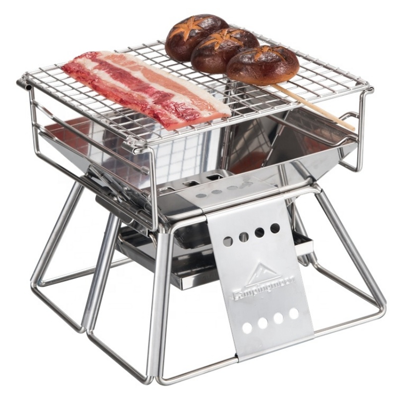 Outdoor Camping Fire Pit - Campingmoon açık kamp barbekü kömür ızgara