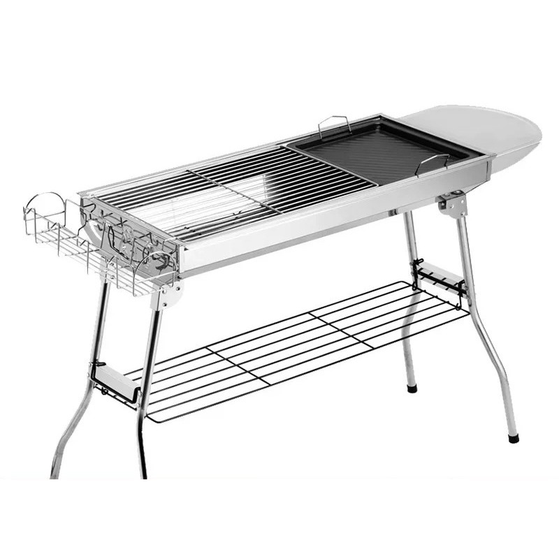 Outdoor Camping Equipment - Büyük Katlanır Mangal Izgarası Açık Hava