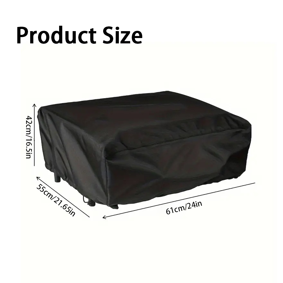 Outdoor Camping Bbq - 1 adet Siyah Fırın Koruyucu Kılıfı