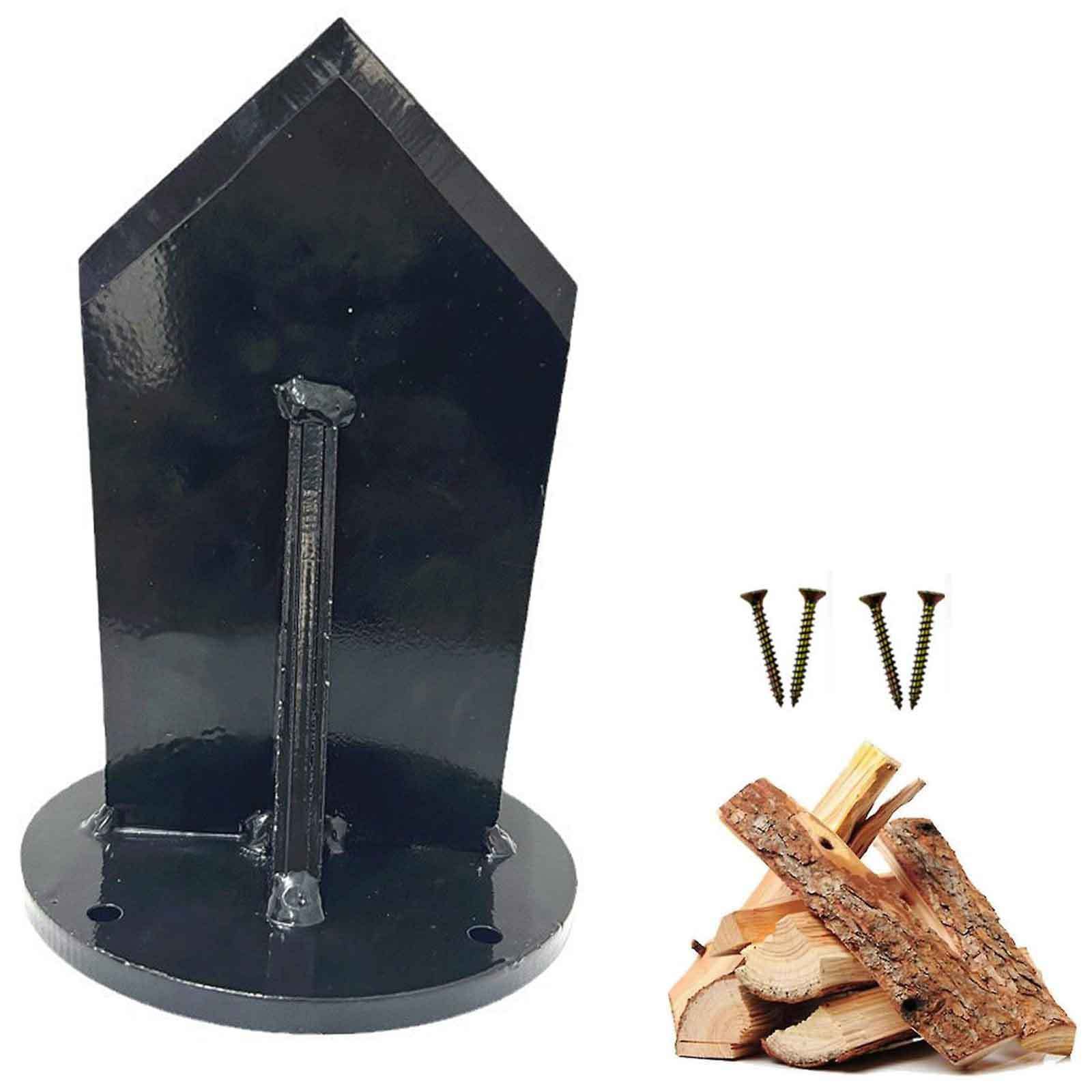 Outdoor Camping Fireplace - Karbon Çelik Dikey Odun Yarıcı Güvenli