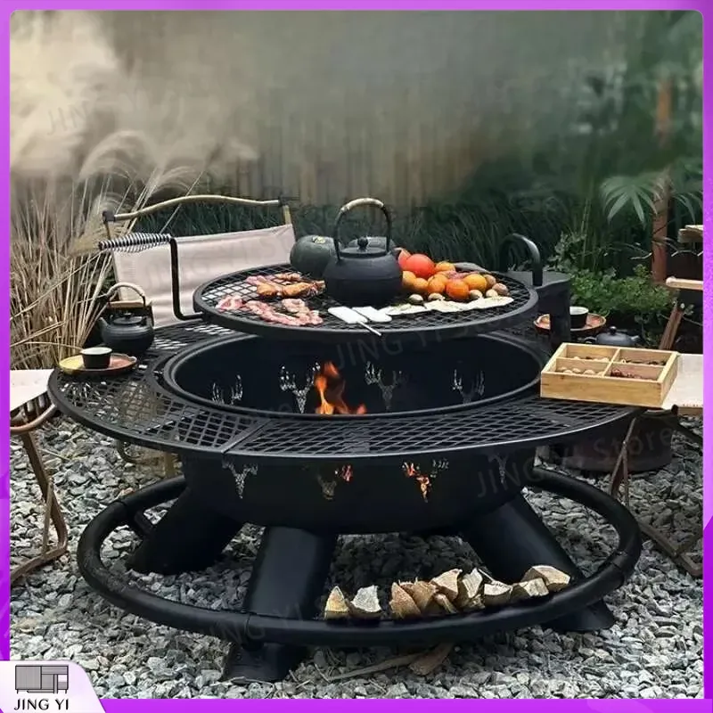 Outdoor Camping Fireplace - CX010AJ Taşınabilir Açık Hava Kömürlü Mangal,