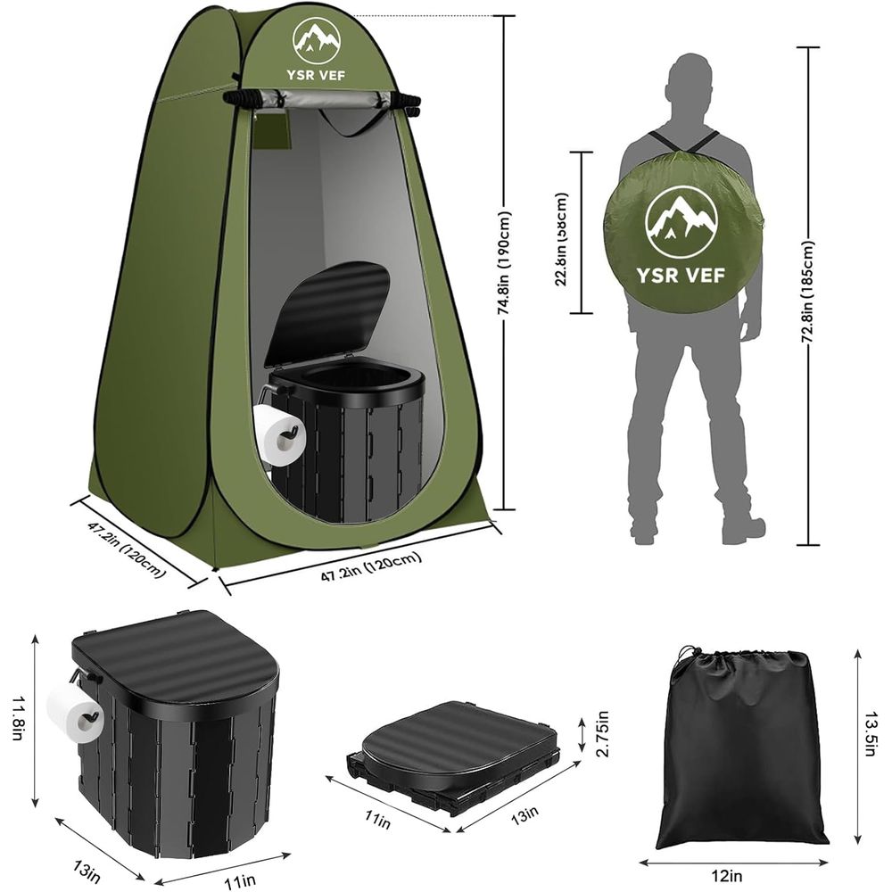 Taşınabilir Tuvalet Seti, Açıl - Outdoor Camping incelemesi ve fiyatı