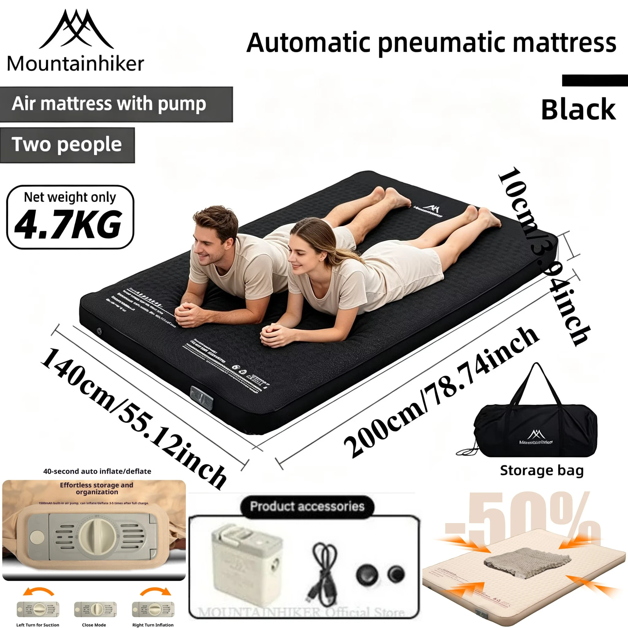 MOUNTAINHIKER Şişme Yatak Peyn - Outdoor Camping Carpet incelemesi ve fiyatı