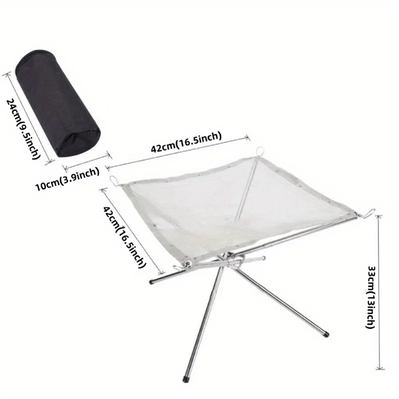 Taşınabilir katlanabilir çelik - Outdoor Camping Fireplace incelemesi ve fiyatı