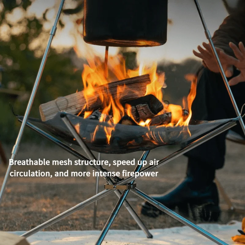 Taşınabilir katlanabilir çelik - Outdoor Camping Fireplace incelemesi ve fiyatı