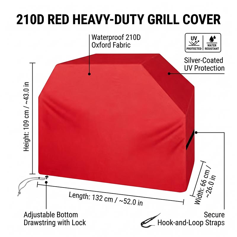 210D BBQ Örtüsü Toz Geçirmez S - Outdoor Camping Bbq incelemesi ve fiyatı
