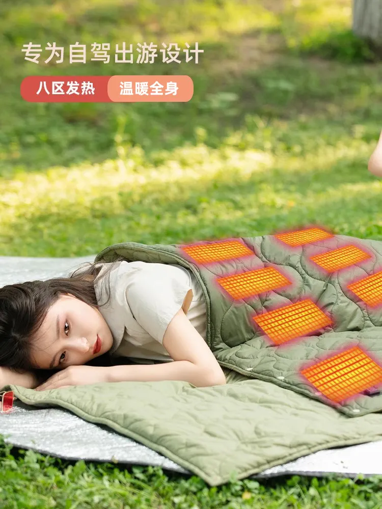 Kamp için açık hava usb elektr - Outdoor Camping Heated Blanket incelemesi ve fiyatı