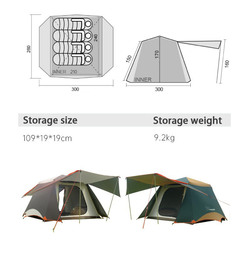 Vidalido Khemah Kemah Namiot A - Camping Zelt Outdoor incelemesi ve fiyatı