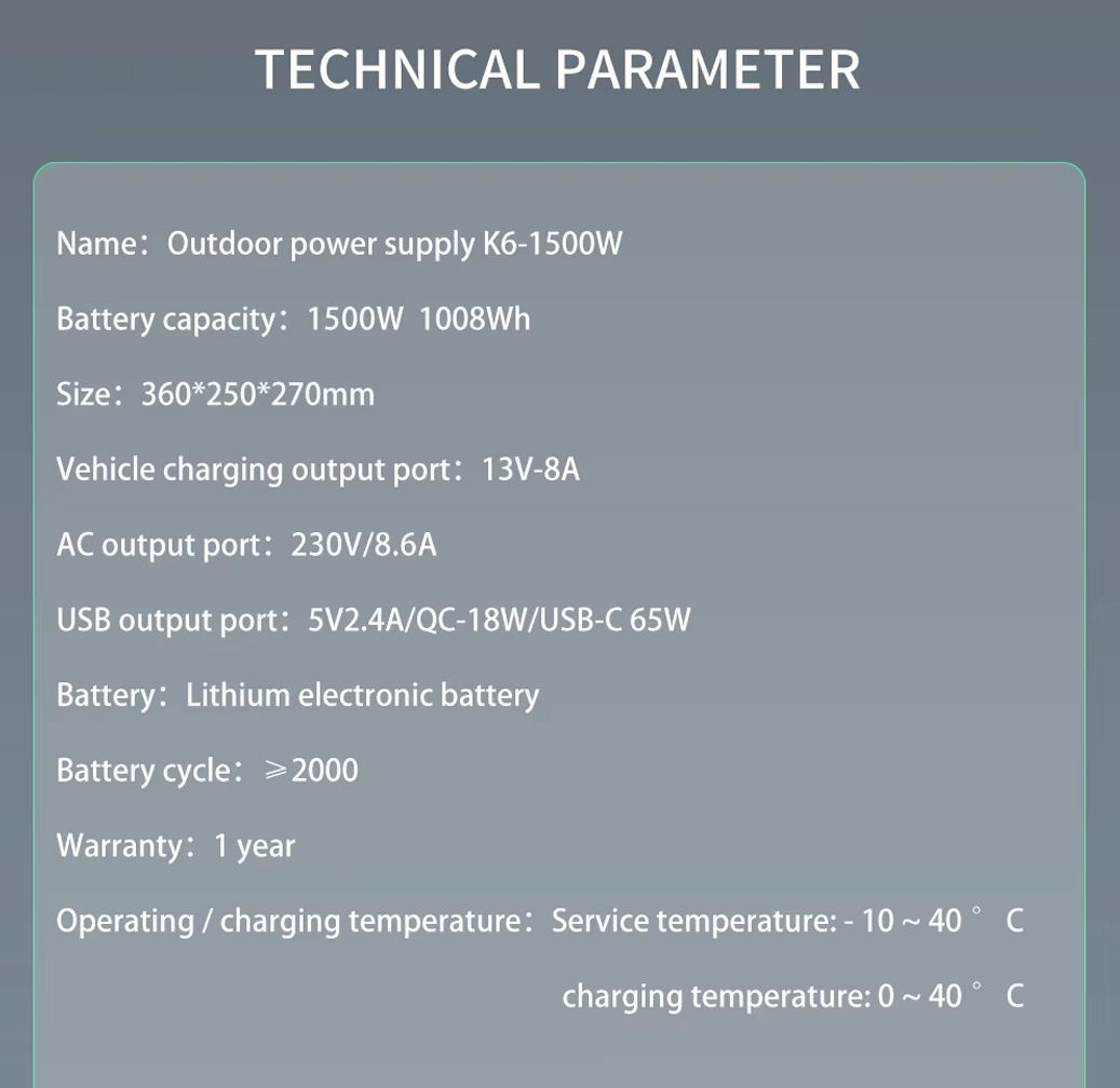 1500W 1008Wh Lityum İyon Araç  - Portable Power Station incelemesi ve fiyatı