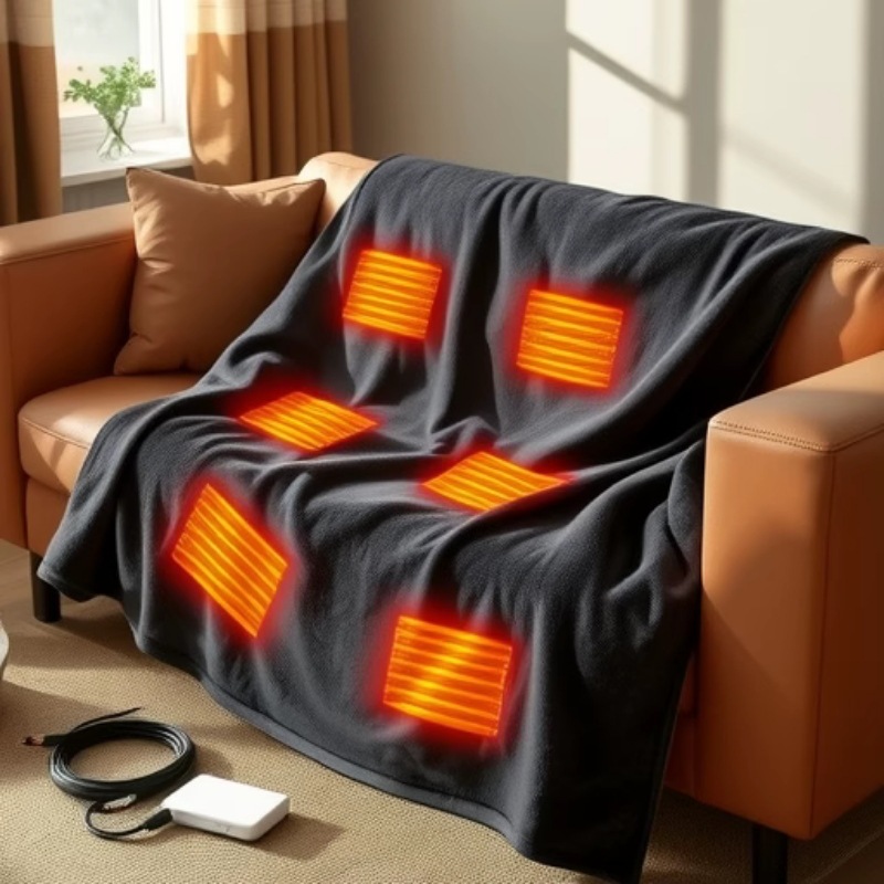 2025 Yeni USB Isıtmalı Şal Bat - Outdoor Camping Heated Blanket incelemesi ve fiyatı