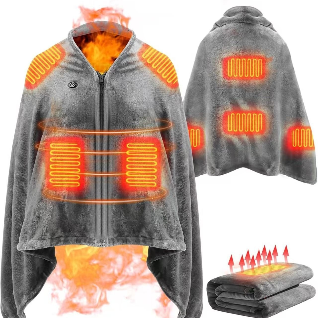 2025 Yeni USB Isıtmalı Şal Bat - Outdoor Camping Heated Blanket incelemesi ve fiyatı