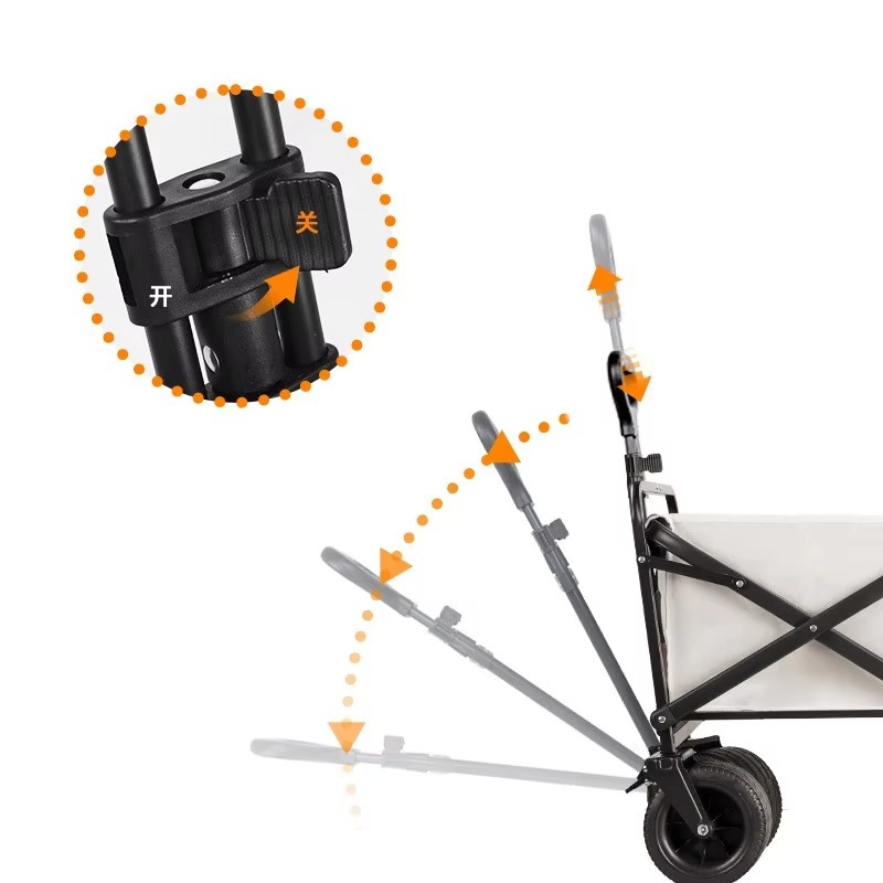 Hafif 150L Taşınabilir Çelik K - Outdoor Camping Vehicle Wagon incelemesi ve fiyatı